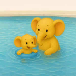 کلاس شنا (مادر و کودک)